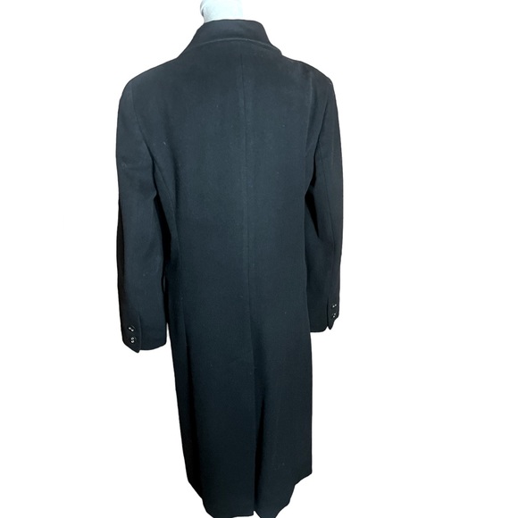 BROOKS BROTHERS BLACK WOOL BLEND OVERCOAT JACKET IN GOOD CONDITION (2) - Picture 7 of 12